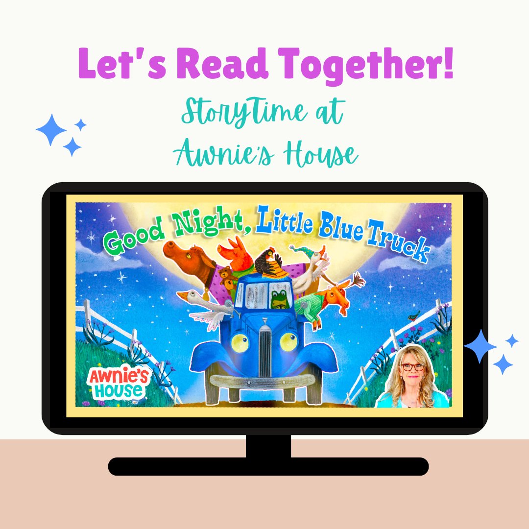Snuggle up, reading friends! 🌙💤 A storm is brewing for Little Blue Truck and his friends - will Blue be able to help his animal pals feel safe and cozy? Let's find out as we read GOOD NIGHT, LITTLE BLUE TRUCK! 😴
#GoodNightLittleBlueTruck #kidsreadaloud #awnieshouse