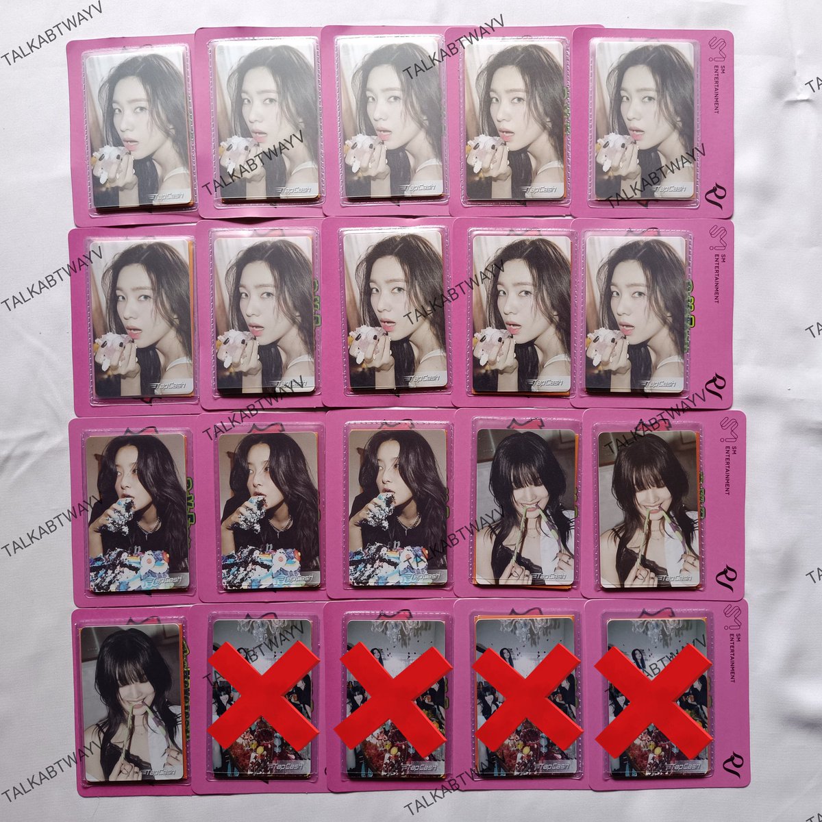 [HELP RT] WTS TAPCASH RED VELVET 

💵 Harga 85K/pcs
*AVAIL IRENE SEULGI JOY

✅ ALL NEW SEALED BARU
✅ Exclude admin shopee 12%
✅ Bisa full co shopee/split payment
✅ Bisa req cod/spaylater
❌ No nego
📍Dom Bekasi

💌 Minat DM dulu ya untuk booking karna stoknya terbatas