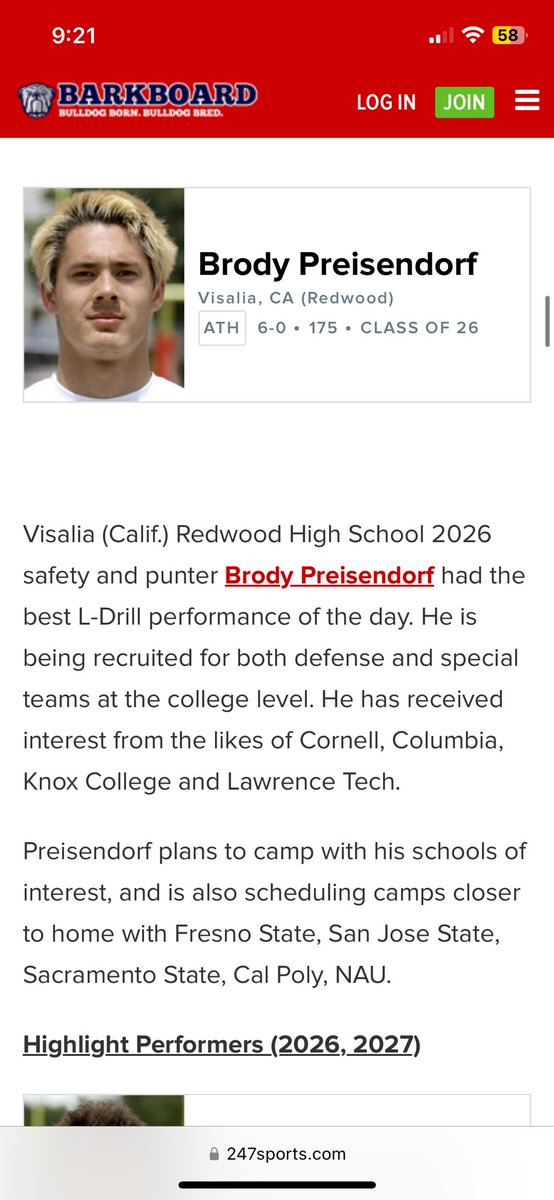 Beyond blessed with the opportunity to showcase my skills. All glory to God! <a href="/redwoodrangers4/">redwoodrangersfootball</a> <a href="/TierneyAidan/">Aidan Tierney</a> <a href="/CoachWillits/">Aaron Willits '08</a> <a href="/NJMallard/">Noah Mallard</a> <a href="/CoachRobNAU/">Josh Robinson</a> <a href="/PuneethSharma8/">Puneeth Sharma</a> <a href="/wadegreen12/">Wade Green</a> <a href="/Coach_Cheatwood/">Aaron Cheatwood</a> <a href="/TheRightCats/">Montana State Football Recruiting</a> <a href="/Coach_Bontrager/">Seth Bontrager</a> <a href="/JustinZWhite/">Justin White</a> <a href="/JacksonMoore247/">Jackson Moore</a> <a href="/prepsrecruit/">Preps Recruiting</a> <a href="/GregBiggins/">Greg Biggins</a>