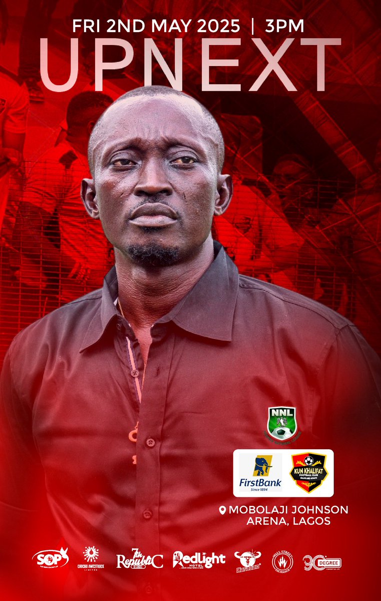 khalifatfc's tweet image. UPNEXT🔴⚫️
🆚 FIRST BANK FC
🏟️ Mobolaji Johnson Arena, Lagos
⏰ 3pm
🗓️May 2nd
#NNL25 MD14
#theprideofimo | #wearekunkhalifatfc