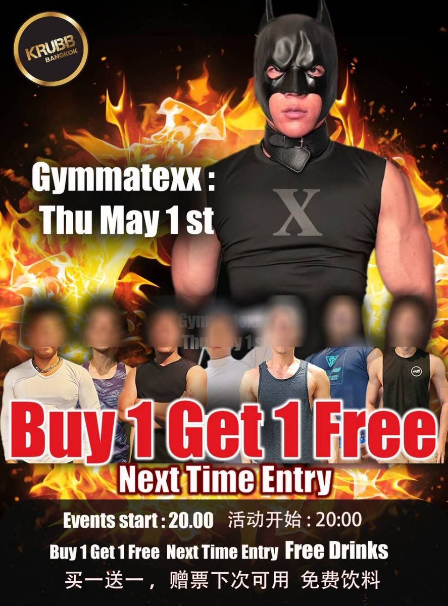 GymmateXX (@gymmatexx) on Twitter photo เจอกันวันนี้ที่ KRUBB
มาสนุกกับผมได้นะครับ วันที่ 1 พฤษภาคม พฤษภาคม เวลา 20:00 น ที่ Krubb Bangkok
พร้อมด้วยโปรพิเศษ ซื้อ 1 แถม 1 และฟรี drink ครับ แล้วพบกันนะครับ <a href="/krubb_bkkth/">Krubb Bangkok Social Club & Sauna in Bangkok</a> เจอกันวันนี้ที่ KRUBB
มาสนุกกับผมได้นะครับ วันที่ 1 พฤษภาคม พฤษภาคม เวลา 20:00 น ที่ Krubb Bangkok
พร้อมด้วยโปรพิเศษ ซื้อ 1 แถม 1 และฟรี drink ครับ แล้วพบกันนะครับ <a href="/krubb_bkkth/">Krubb Bangkok Social Club & Sauna in Bangkok</a>
