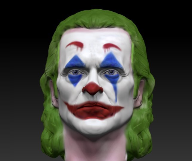 Zbrushing a joker #zbrush