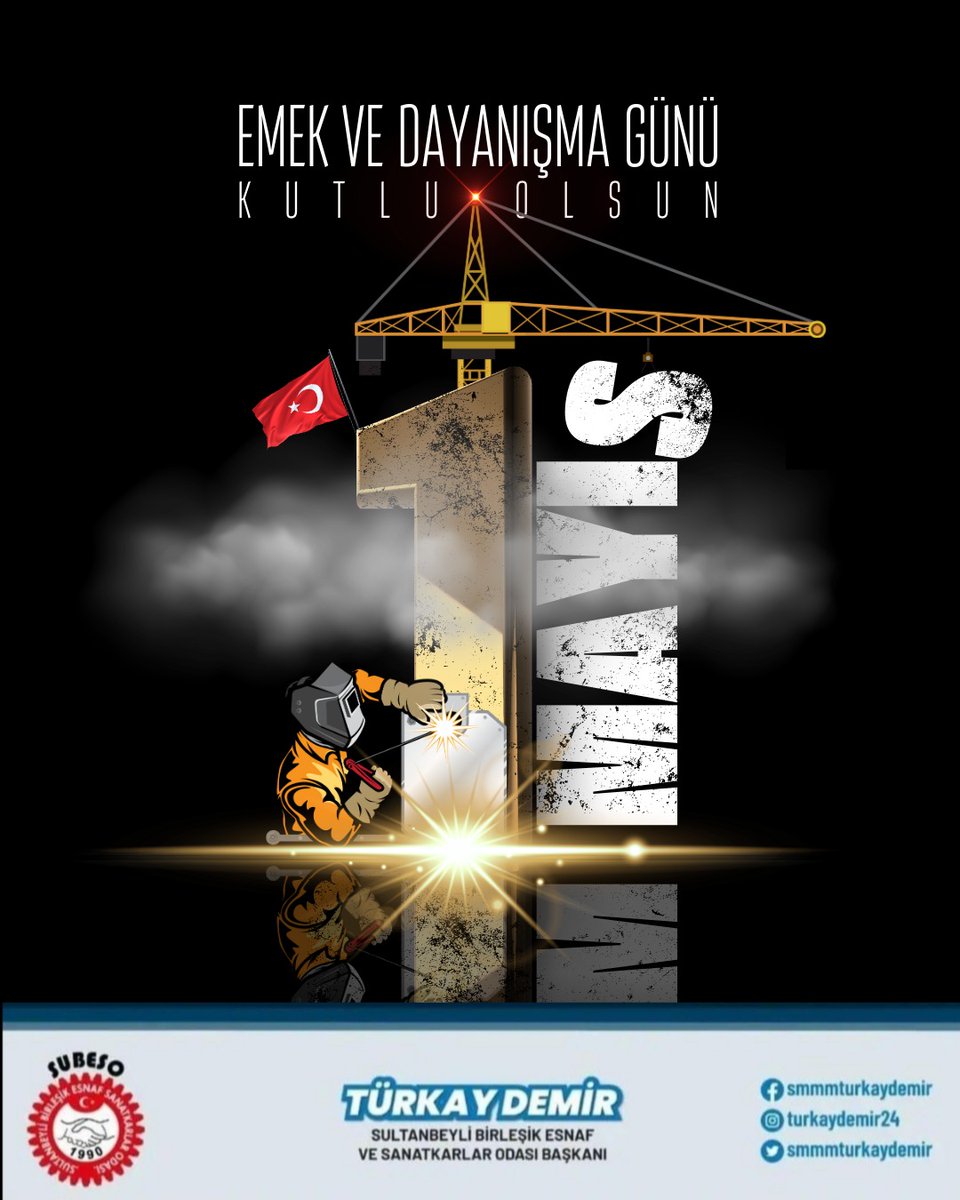 “Dünyada fark yaratan tek şey emektir.”

1 Mayıs Emek ve Dayanışma Günü; işçi ve emekçinin bayramı kutlu olsun.

<a href="/smmmturkaydemir/">Türkay Demir</a>

#1mayis #isçibayrami #emek #dayanisma