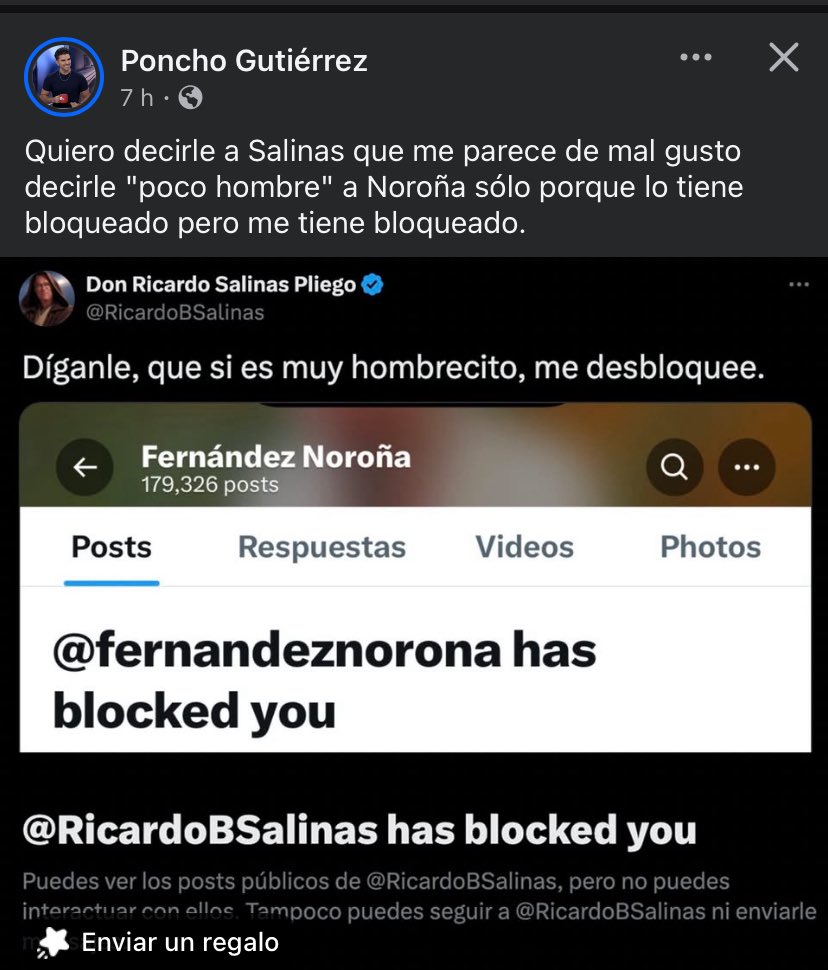 AlArAnMa's tweet photo. @RicardoBSalinas a ver pinché corruptazo 
Ahí te hablan 
Que si eres tan hombrecito desbloquees a @PonchoGutz https://t.co/59oqmZsweH