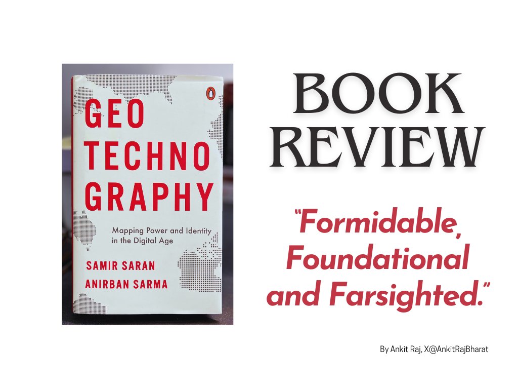 Ankit Raj Shrivastava š®š³ (@ankitrajbharat) on Twitter photo Here we go - the book review of GeoTechnoGraphy is out! I thank the respected authors <a href="/samirsaran/">Samir Saran</a> and <a href="/asarma2710/">Anirban Sarma</a> once again!
Click - linkedin.com/pulse/book-rev⦠Here we go - the book review of GeoTechnoGraphy is out! I thank the respected authors <a href="/samirsaran/">Samir Saran</a> and <a href="/asarma2710/">Anirban Sarma</a> once again!
Click - linkedin.com/pulse/book-revā¦