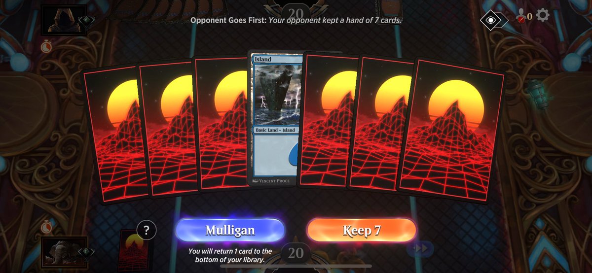 MagicRareBob's tweet image. Don’t think the update for arena is working @MTGSecretLair - why did you lose the game - couldn’t see my opening hand