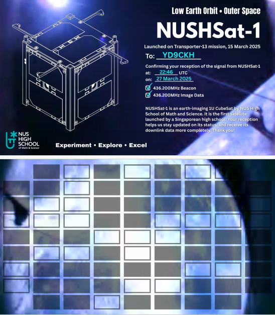 Thank you NUSHSat-1 team for nice eQSL.
Happy to help. 
<a href="/NUSHighSchool/">NUS High School</a>  #NUSHSat