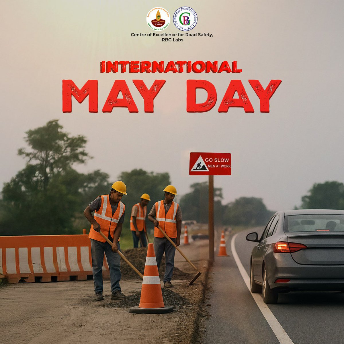 Centre of Excellence for Road Safety, IIT Madras (@coers_iitm) on Twitter photo This May Day,
Let us honour the workers across the country who work tirelessly to build our communities.
Let us recognize their dedication and contributions, across all roles and industries.
<a href="/VBChennai/">Venkatesh B</a>
#CoERS #RoadSafety #MayDay This May Day,
Let us honour the workers across the country who work tirelessly to build our communities.
Let us recognize their dedication and contributions, across all roles and industries.
<a href="/VBChennai/">Venkatesh B</a>
#CoERS #RoadSafety #MayDay