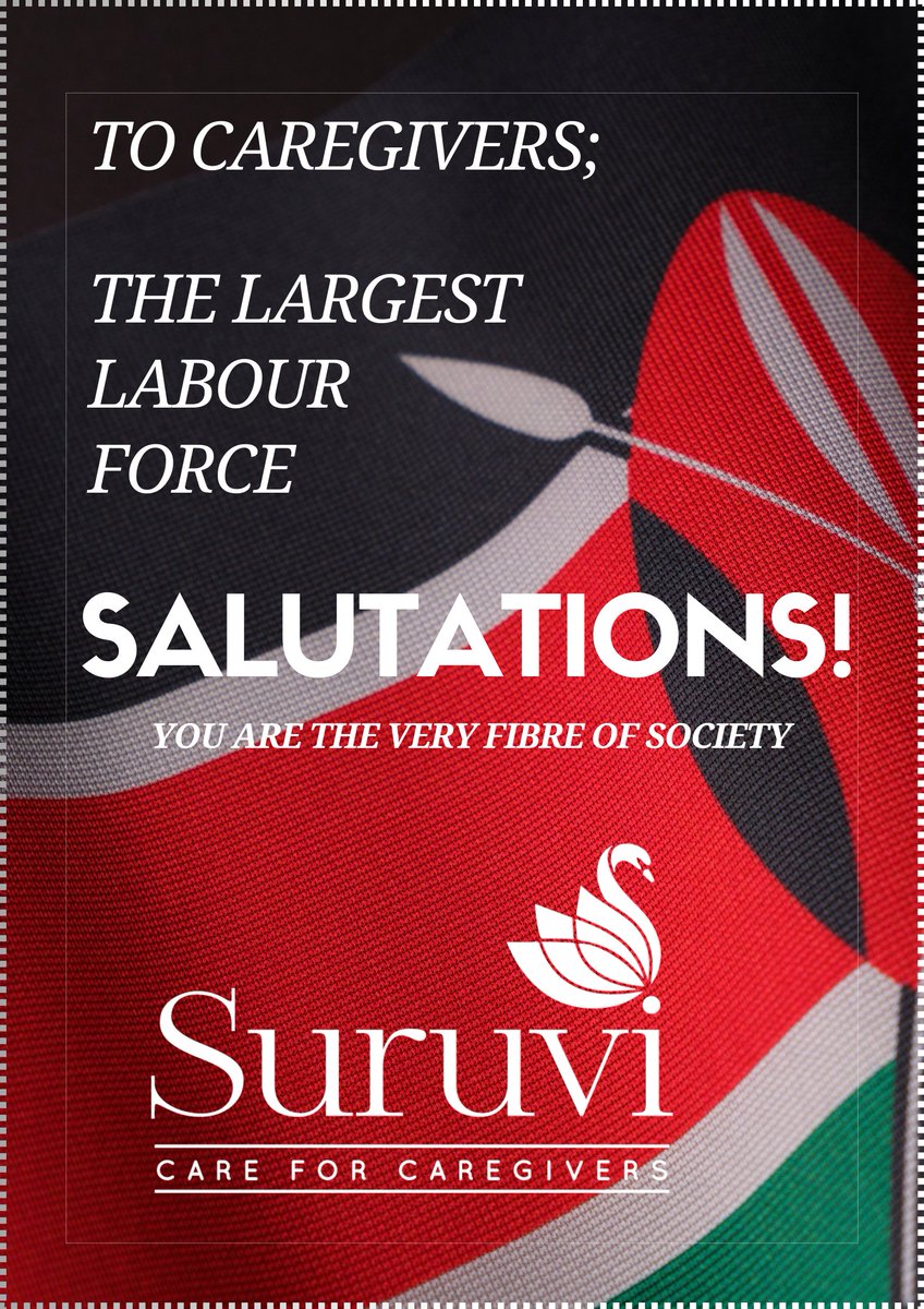 Dear Caregivers, bigger than that we salute you, pause &amp; salute yourself too. 🫡 #MayDay #LabourDay #LabourDay2025 <a href="/CarersWorldwide/">Carers Worldwide</a> <a href="/FarajaTrust/">FarajaCancerSupport</a> <a href="/parkie_radio/">Parkie Radio</a> <a href="/NCKenya/">Nursing Council of Kenya</a> <a href="/CancerProgramKE/">National Cancer Control Program Kenya</a> <a href="/Kmtc_official/">KMTC</a>