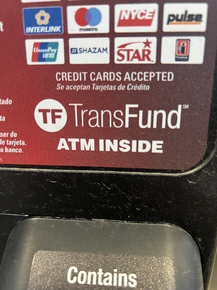 Hmmm didn’t know they had their own atm