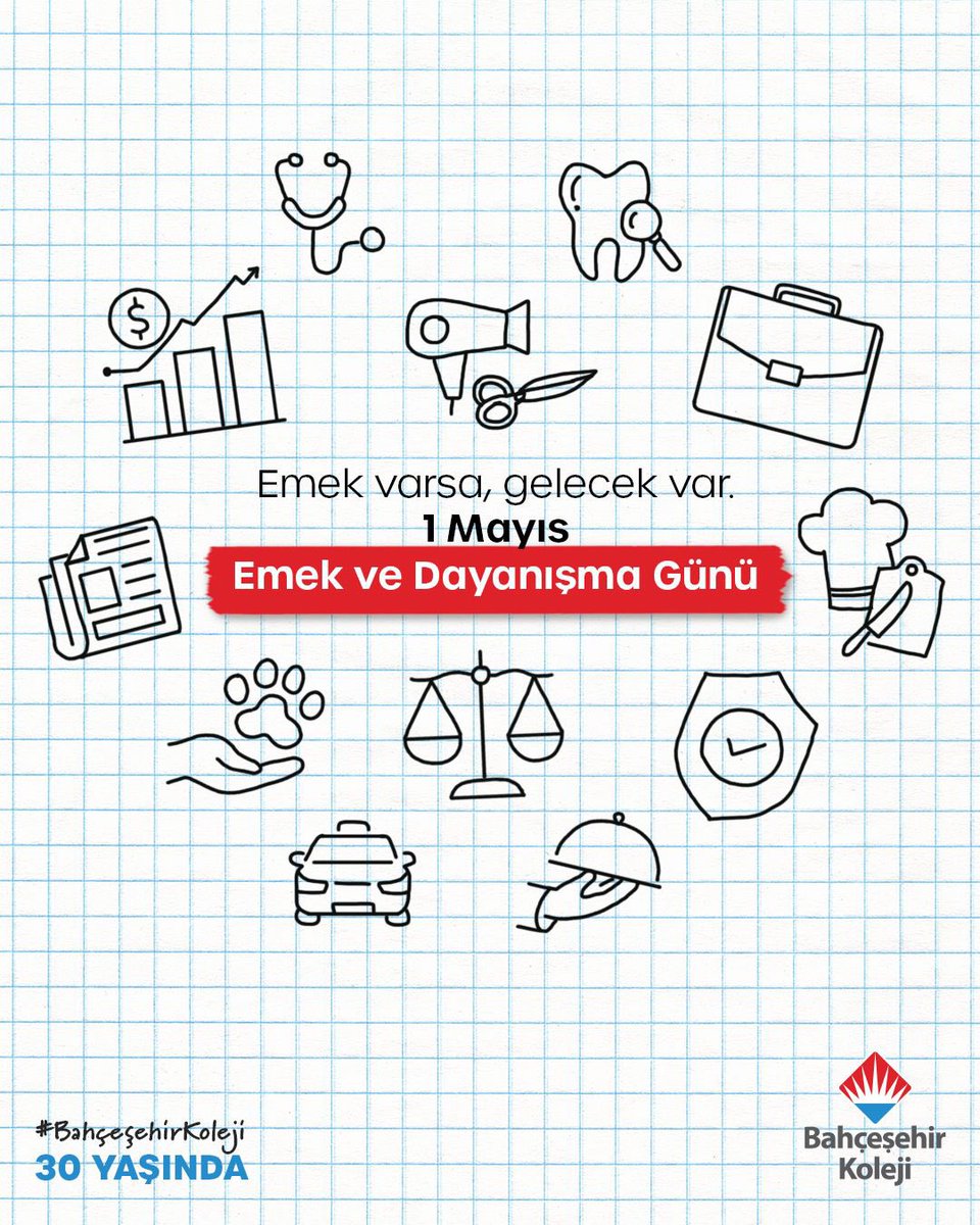 1 Mayıs Emek ve Dayanışma Günü kutlu olsun.
 
#BahçeşehirKoleji