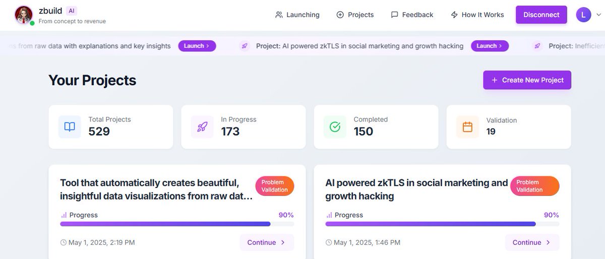 You’re not alone in feeling stuck.
We’ve seen the same pattern again and again:
Founders with great ideas, spinning wheels at step one.

That’s why we built Zara - to help break that loop.

In the last two weeks, 529+ projects were scoped, validated, and moved forward.

Real