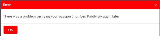 princeakitoye's tweet photo. @nigimmigration When I tried to renew my passport online, after entering my 9-digit passport number to continue, I got this error message: "There was a problem verifying your passport number. Kindly try again later." What should I do? https://t.co/ijQLr1aR9d
