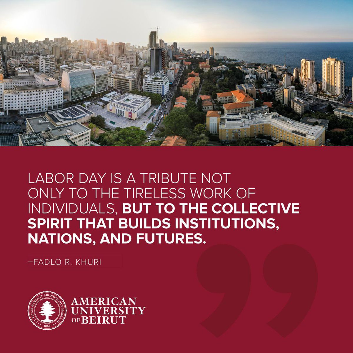 Dr. Fadlo Khuri (@drfadlokhuri) on Twitter photo Happy May Day to our staff at <a href="/AUB_Lebanon/">American University of Beirut</a>, and all whose spirits inspire us to strive and struggle together for a better world for all. Happy May Day to our staff at <a href="/AUB_Lebanon/">American University of Beirut</a>, and all whose spirits inspire us to strive and struggle together for a better world for all.