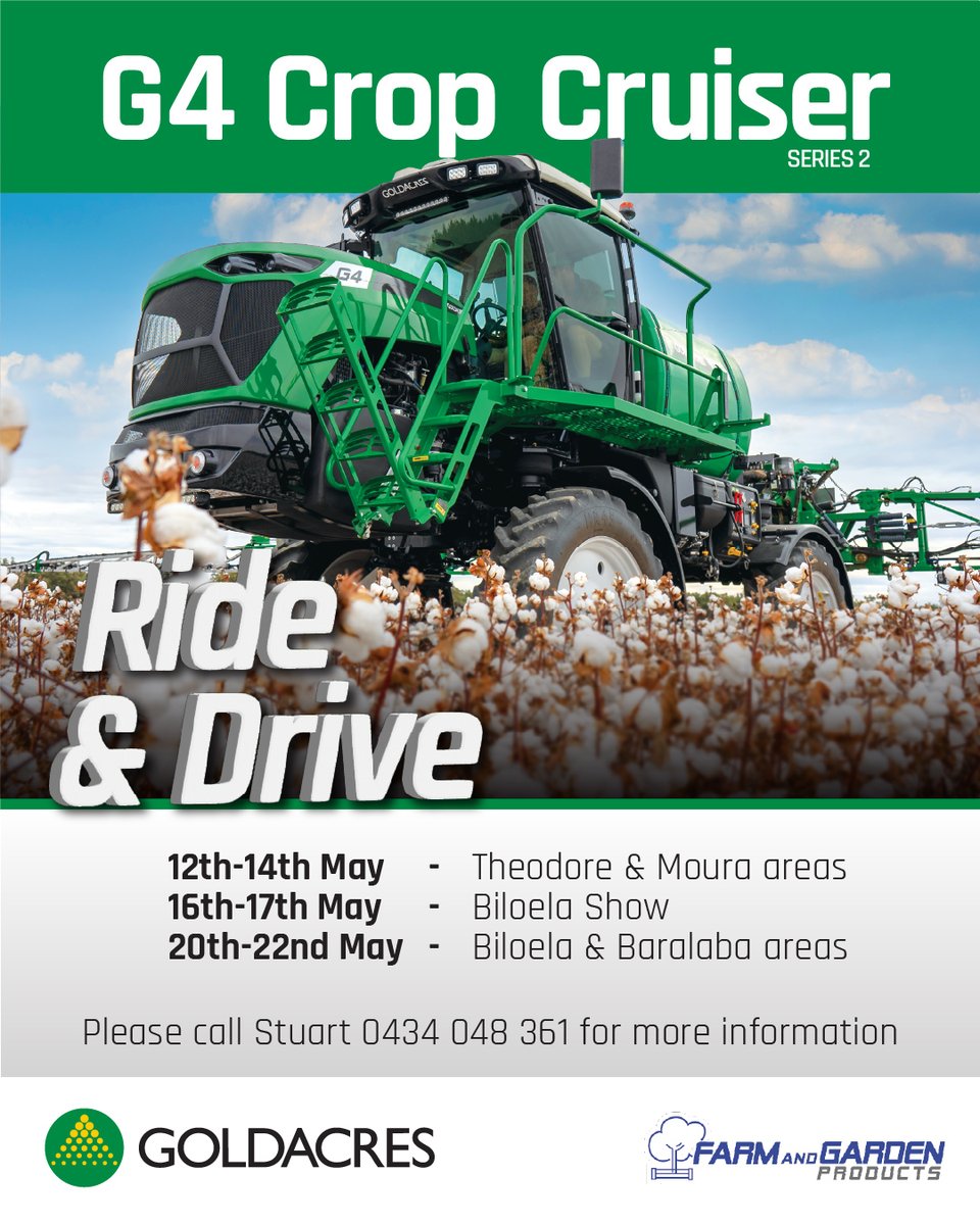 Experience power, precision &amp; performance in action!
👉🏻 12th-14th May - Theodore &amp; Moura areas
👉🏻 16th–17th May – Biloela Show
👉🏻 20th–22nd May – Biloela &amp; Baralaba areas
📲Call Stuart on 0434 048 361 for more info or to book a demo.