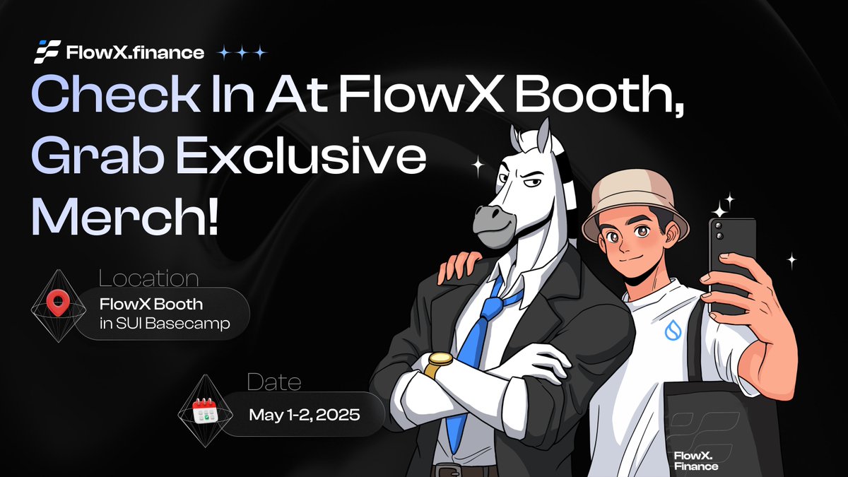 FlowX Finance is LIT at #SuiBasecamp  🏕️

Come find our booth, vibe with us, and grab some FlowX Merch