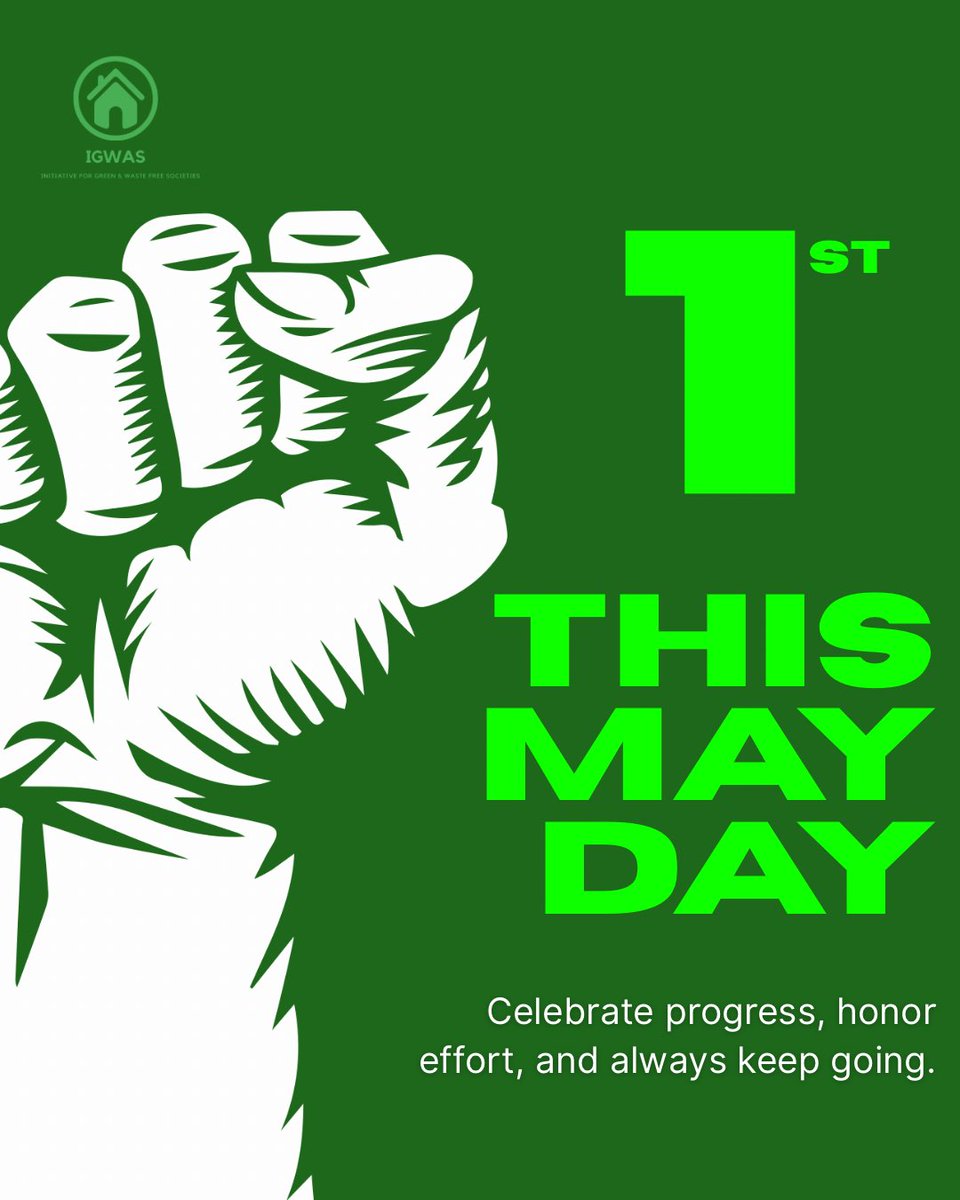 igwas_'s tweet image. Happy New Month &amp;amp; Workers’ Day from IGWAS!
Today, we celebrate the heroes behind a cleaner planet-our waste workers, volunteers &amp;amp; green advocates. 
Your work drives real change.
To dignity, sustainability &amp;amp; impact.
#WorkersDay #IGWAS #GreenJobs #MayDay2025 #WasteToWealth