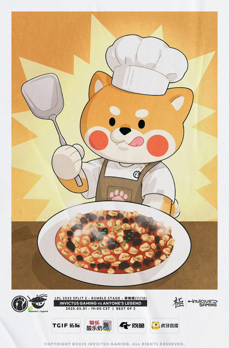 2025 LPL Split 2 Rumble Stage

5.1 iG VS AL 19:00

Starting Lineup：TheShy、Jiejie、Rookie、GALA、Meiko
Solo Player：Rookie

#Lpl #iGWIN #GoInvictus