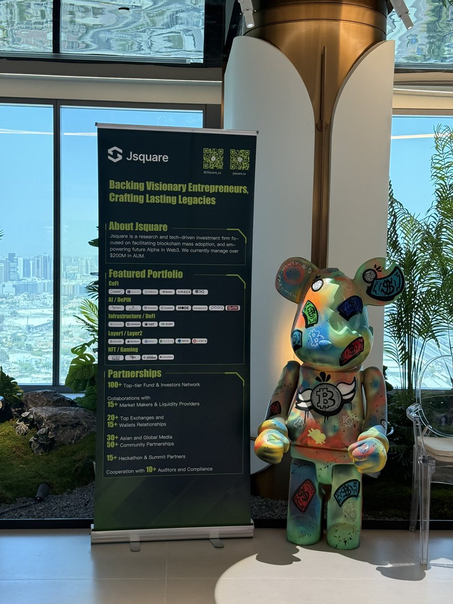 JSquare_co's tweet photo. Jsquare is enjoying an inspiring afternoon at #Jutopia with @juchain101
Swing by our zone to chat, connect, and share ideas! Let’s build something great together🙌
#Token2049Dubai #Web3InBloom https://t.co/DL9ykmZaE7