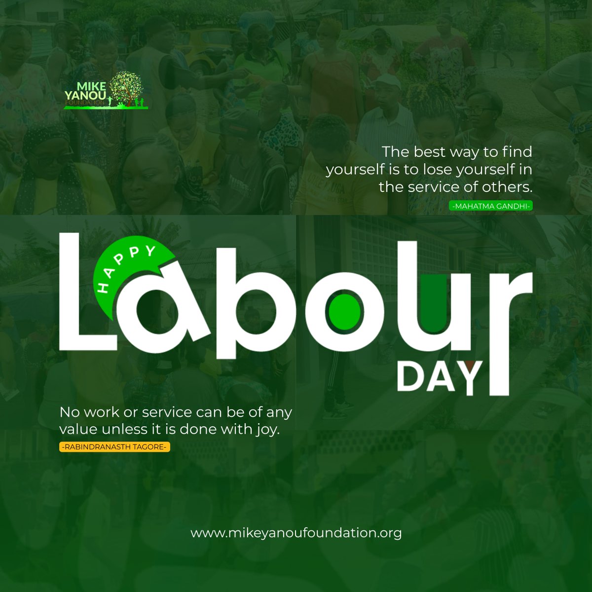 This month, the Mike Yanou Foundation celebrates the sacrifice and dedication of our team in delivering the best service to humanity. We also recognize the tireless efforts of workers worldwide. We salute their hard work and commitment to creating a better world.