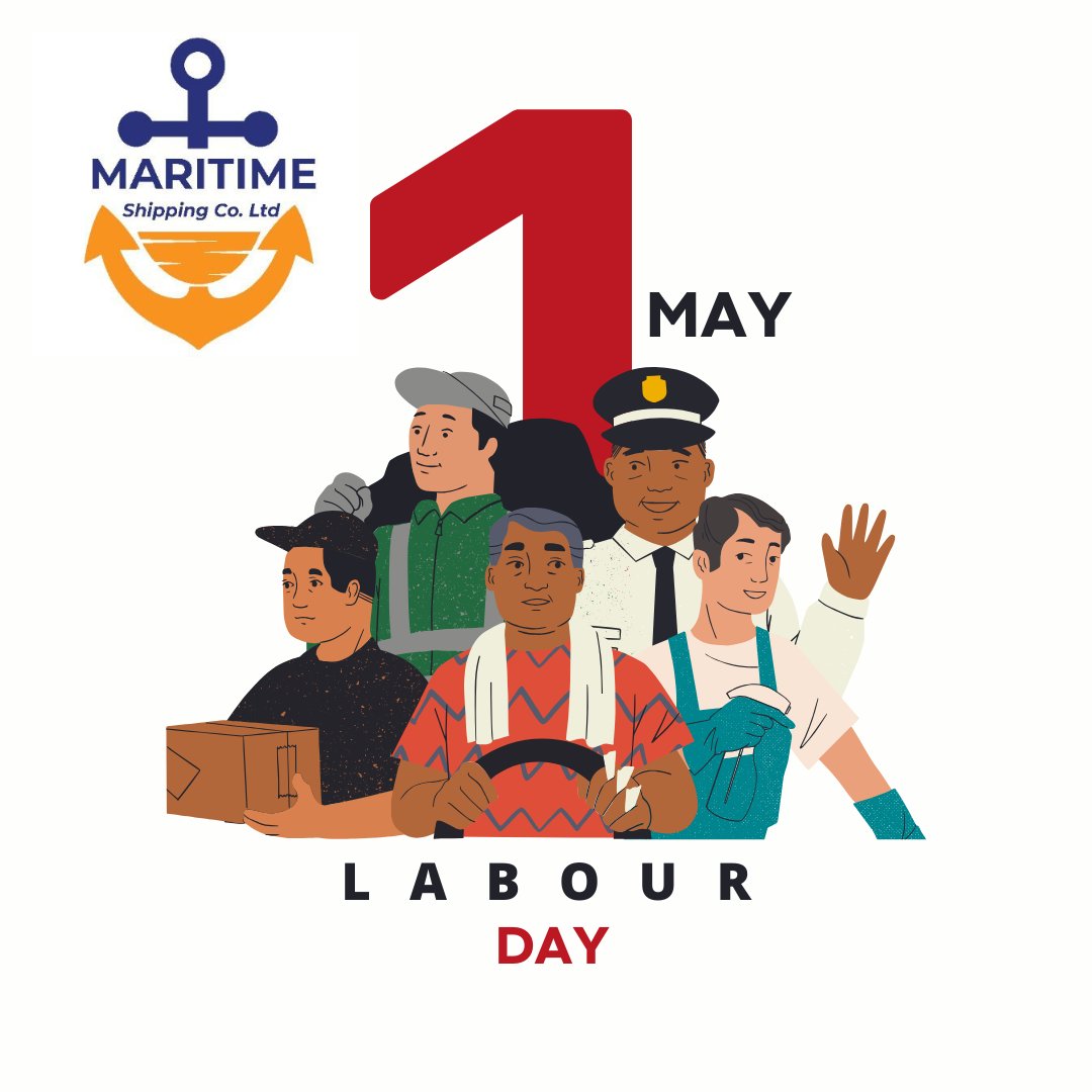 MaritimeUg's tweet photo. Happy Labor Day from Maritime Shipping Company.
Here’s to more productive days ahead as you continue to ship with us.
#LabourDayCelebration #MaritimeShipping #ShippingSolutions https://t.co/0JiwrELHOp