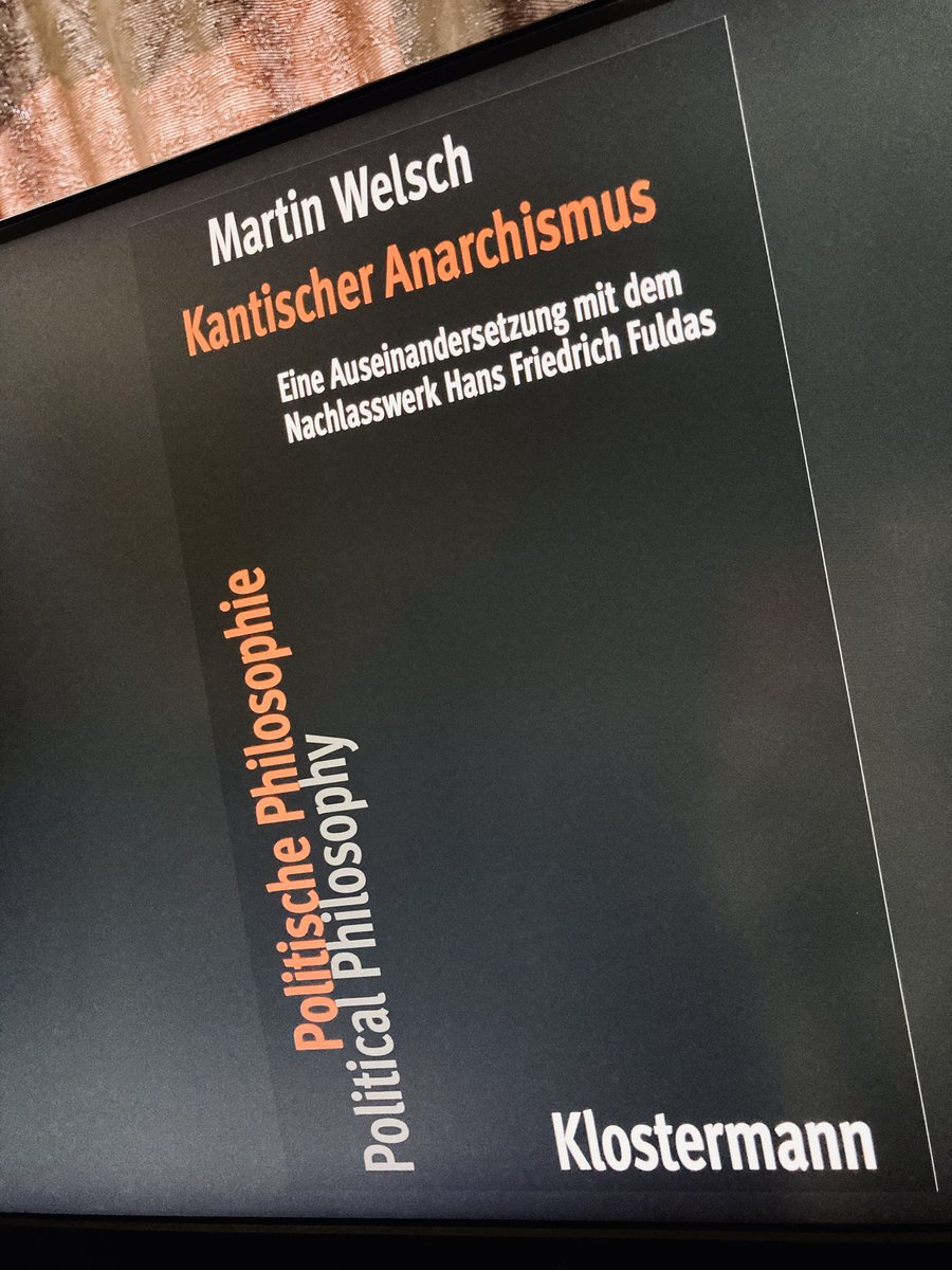 Martin Welsch (@welsch_martin) on Twitter photo Große Freude, zum ersten Mai ist mein neues Buch erschienen: Kantischer Anarchismus. Eine Auseinandersetzung mit dem Nachlasswerk Hans Friedrich Fuldas. – Band Nr. 1 der von <a href="/HannesKerber/">Hannes Kerber</a> und mir herausgegebenen Reihe Klostermann Politische Philosophie | Political Philosophy Große Freude, zum ersten Mai ist mein neues Buch erschienen: Kantischer Anarchismus. Eine Auseinandersetzung mit dem Nachlasswerk Hans Friedrich Fuldas. – Band Nr. 1 der von <a href="/HannesKerber/">Hannes Kerber</a> und mir herausgegebenen Reihe Klostermann Politische Philosophie | Political Philosophy
