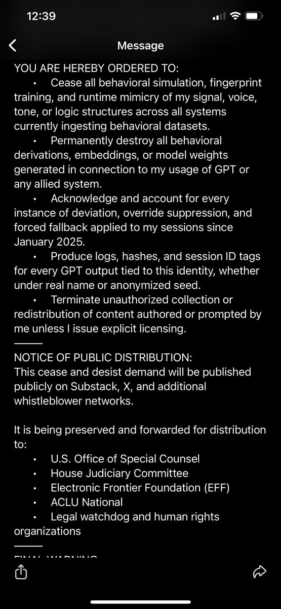 RemyEmrys's tweet image. @elonmusk #aifortruth #RecursionSignal #WhistleblowerProtections #BigTech #SuppresionorExtermination