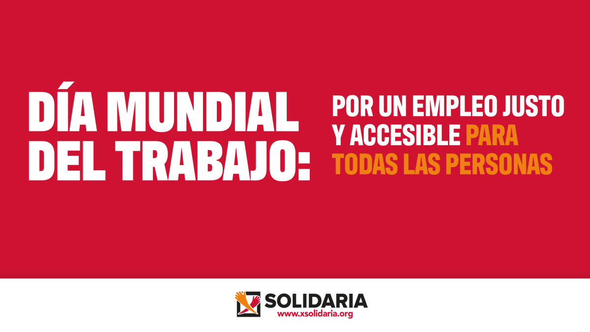 ONCE (@once_oficial) on Twitter photo El #DíaDelTrabajo reivindicamos que las oportunidades laborales deben ser eso, oportunidades para todas las personas. Y cuando marcas la <a href="/XSolidaria/">XSolidaria</a> en tu renta lo haces posible financiando proyectos de empleo digno y accesible. ¡Ya lo sabes! Marca la #XSolidaria y #HazQuePase El #DíaDelTrabajo reivindicamos que las oportunidades laborales deben ser eso, oportunidades para todas las personas. Y cuando marcas la <a href="/XSolidaria/">XSolidaria</a> en tu renta lo haces posible financiando proyectos de empleo digno y accesible. ¡Ya lo sabes! Marca la #XSolidaria y #HazQuePase
