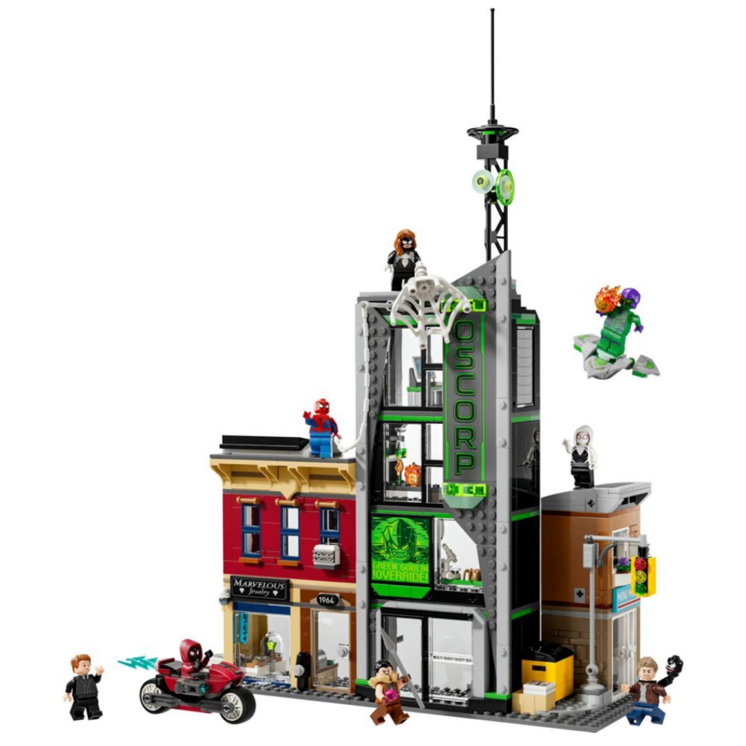 Falconbricks's tweet photo. New LEGO Spider-Man Oscorp Building revealed!
Release: August 1st
Price: $139.99
Pieces: 808
#lego #legonews #spiderman #legoleaks #oscorp https://t.co/9bxU4HLIVC