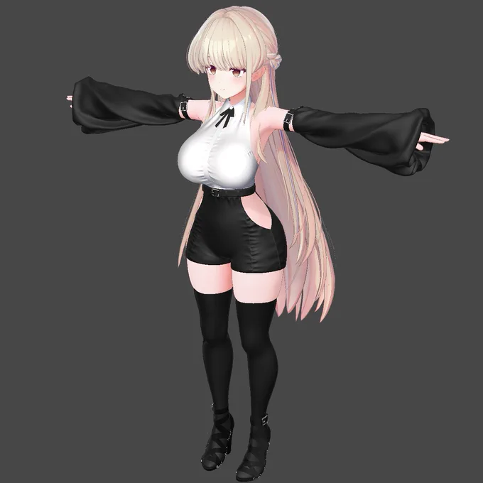 残ってるUnity作業とBoothページ制作がすべて終わったらこの子を改変する 