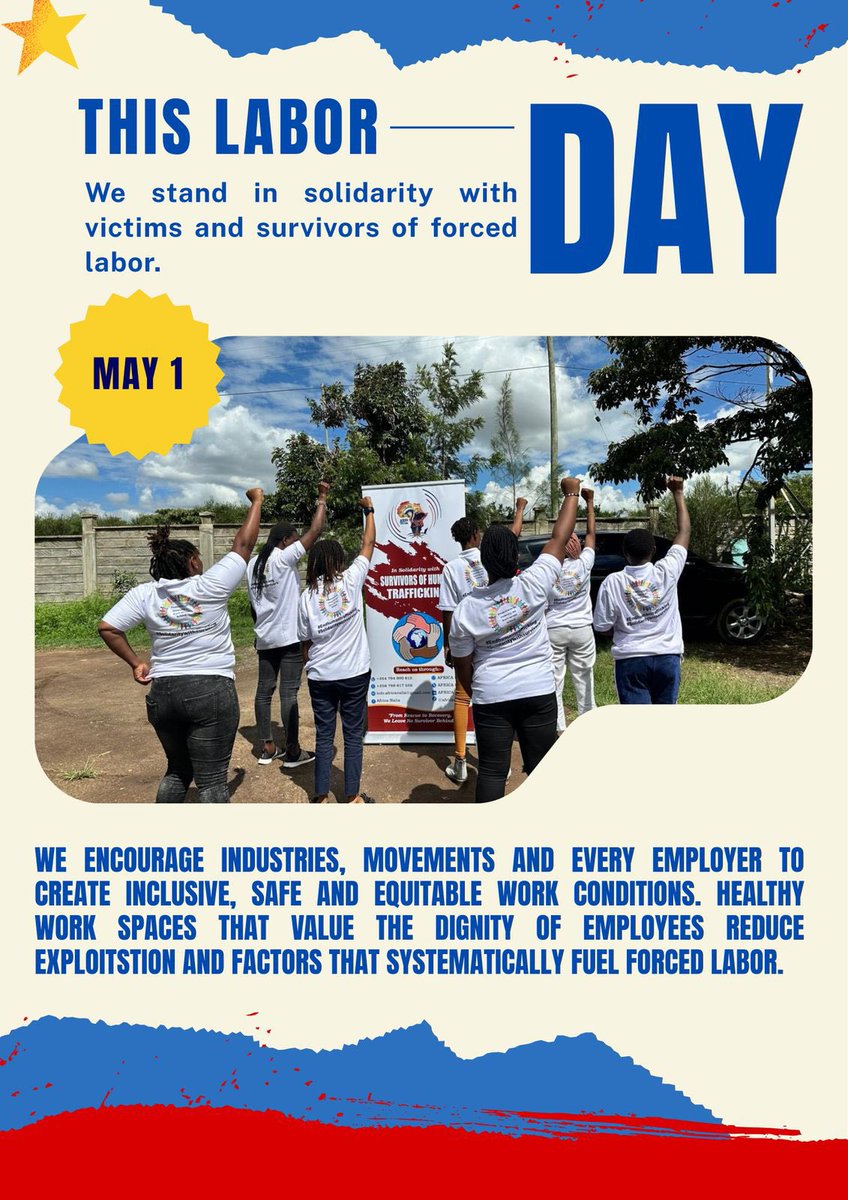 No one should work under fear, false promises of payment, manipulation, force, abduction or any other method traffickers and perpetrators of exploitation use. Afrinalia community will not celebrate Labor Day when the people that give that labor are not treated and created fairly