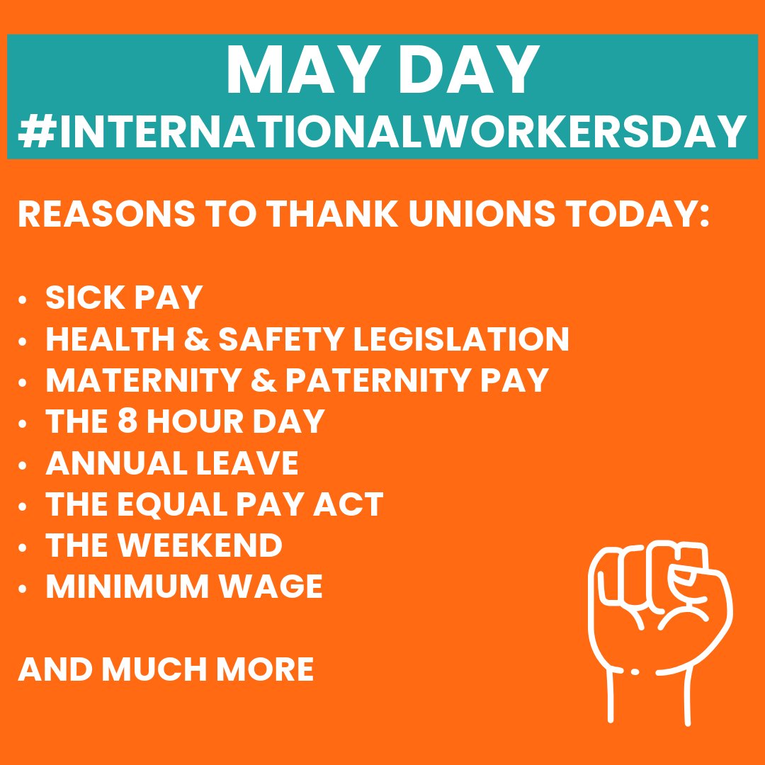 May Day is a celebration of solidarity, strength and progress. ✊

Let's remember our achievements and keep fighting for a better future. 💪

#GMBUnion
#makeworkbetter
#MembersFirst
#mayday
#MayDay2025
#InternationalWorkersDay
