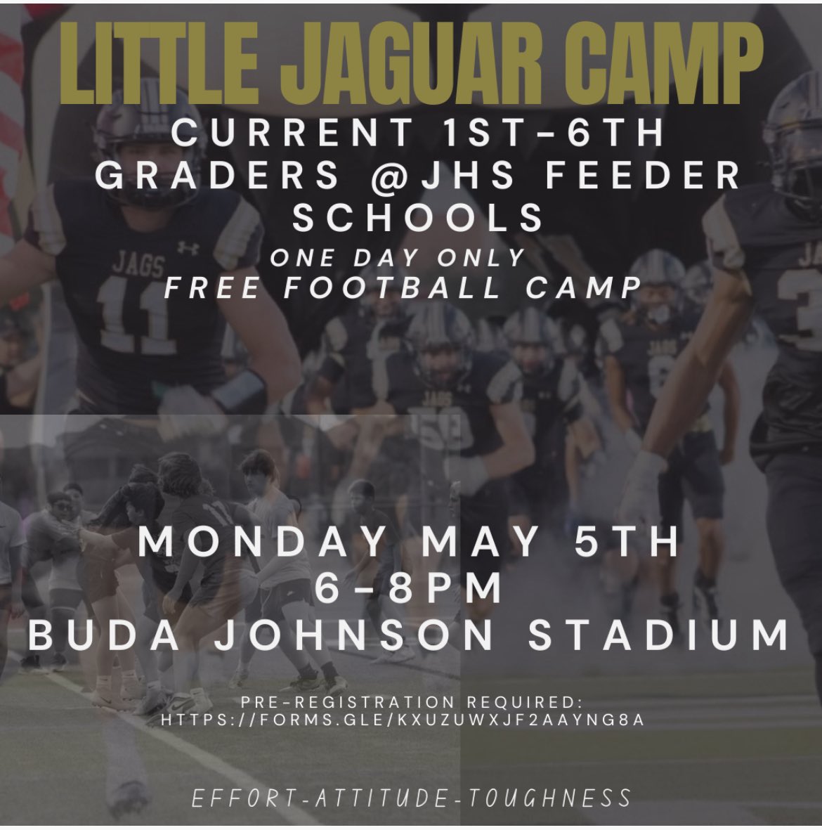 Sam Carlin (@coachcarlin) on Twitter photo Calling all Little Jaguars!!! See you in Buda on Monday! Go Jags! <a href="/JhsJags/">JHSJags</a> <a href="/HaysCISD/">Hays CISD</a> <a href="/CoachLMoffett/">Lance Moffett</a> <a href="/CoachKAkina/">Keoni Akina</a> <a href="/coacharmatta/">Coach Armatta</a> Calling all Little Jaguars!!! See you in Buda on Monday! Go Jags! <a href="/JhsJags/">JHSJags</a> <a href="/HaysCISD/">Hays CISD</a> <a href="/CoachLMoffett/">Lance Moffett</a> <a href="/CoachKAkina/">Keoni Akina</a> <a href="/coacharmatta/">Coach Armatta</a>
