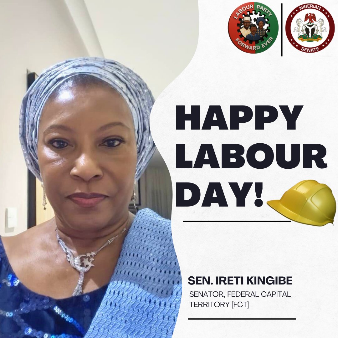 On this special occasion of International Labour Day, I extend my heartfelt appreciation to all the hardworking men and women across Nigeria.

Today, we honour your sacrifices, celebrate your resilience, and recognize the vital role you play in building and sustaining our nation.