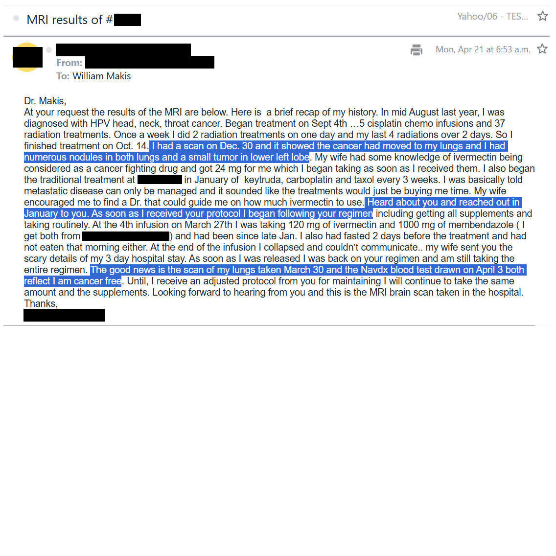 William Makis tweet media