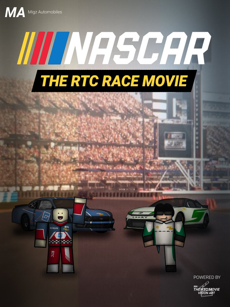 "GET READY FOR RACE COMPETITION" 🏁🏎

"NASCAR" The RTC Race Movie  poster ❤🧡💛🍿

Ft: <a href="/LukeBautista25/">Luke Student🇵🇭🔰(Kanata Rivington) #FreeSchlep</a> and <a href="/ax3c__/">احمد كامري</a>

Soon to Released 👀

Like and Retweet are appreciate 👍♻️

#Roblox #Robloxart #art #RTC #RobloxAvatar #artmoots #robloxartists
