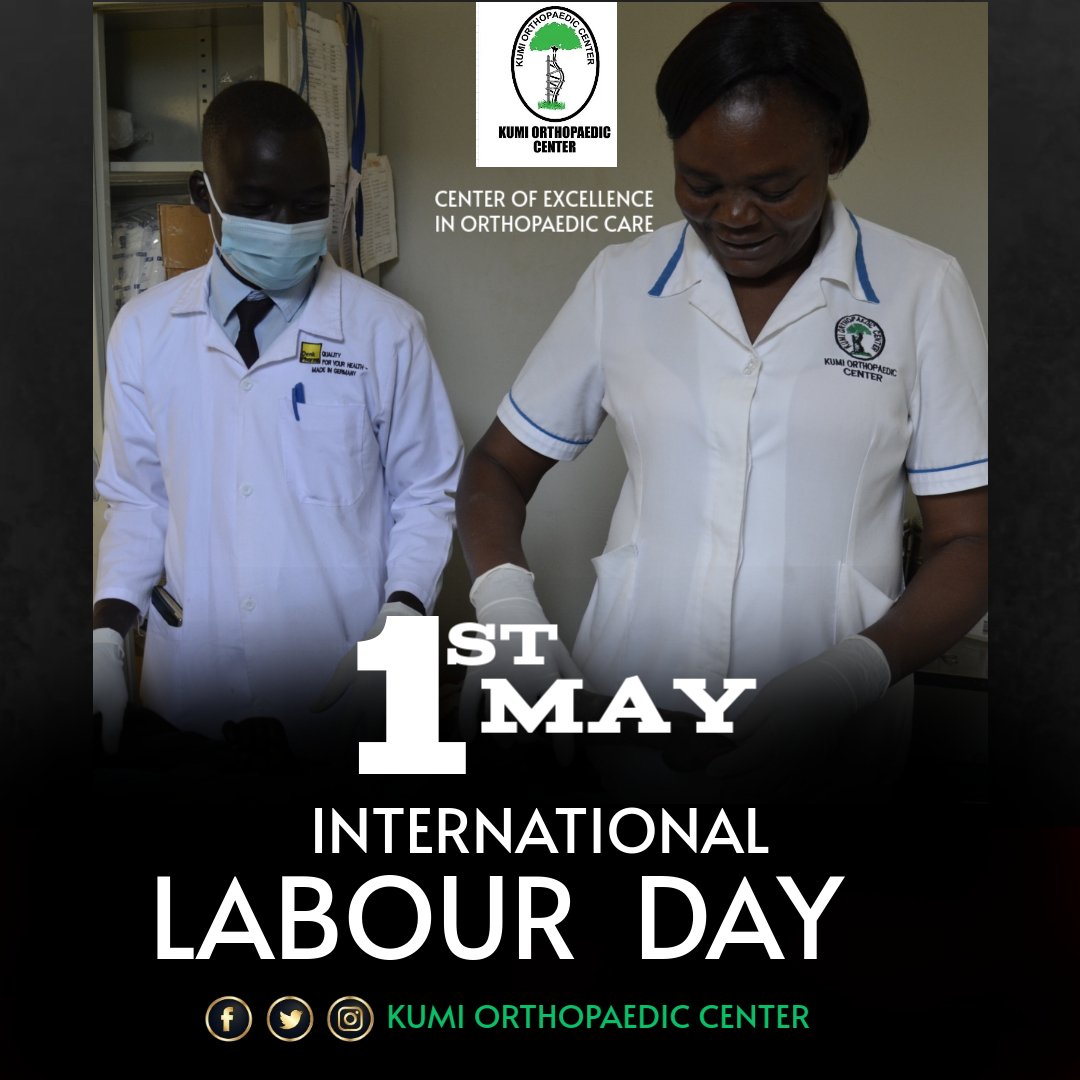 Happy International Labor Day from Kumi Orthopaedic Centre —

#internationallabourdayy #KumiOrthopaedicCentre #CentreOfExcellence #DignityInWorkk #OrthopaedicCare #LaborDay2025