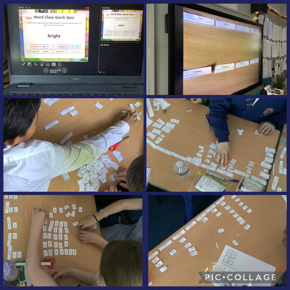 This week, Year 6 have been working very hard, engaging in revision activities in preparation for SATs.
After looking at SPaG this week, we realised we needed a refresher on ‘word classes’.
We recapped the definitions and completed a quiz before matching up the words 😄💭⭐️
