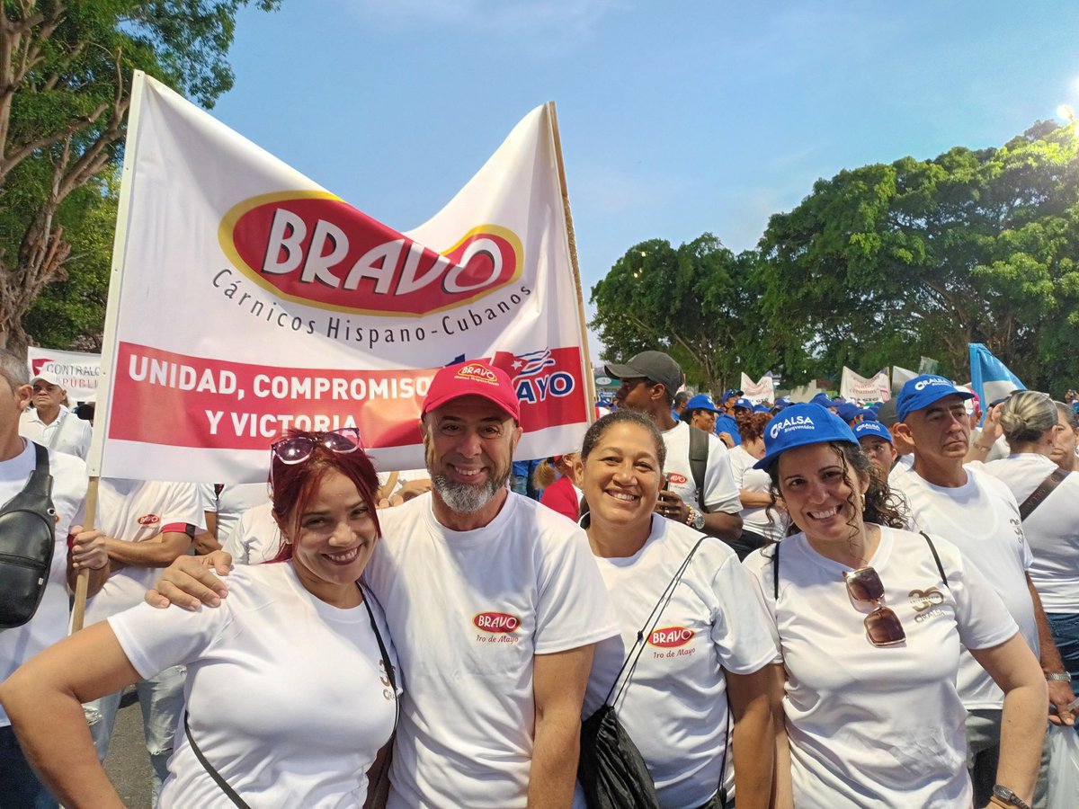 🙌 Corporación Alimentaria S.A y sus empresas asociadas dicen ¡presente!  en la fiesta de los trabajadores.
#1roDeMayo 🇨🇺
#PorCubaJuntosCreamos