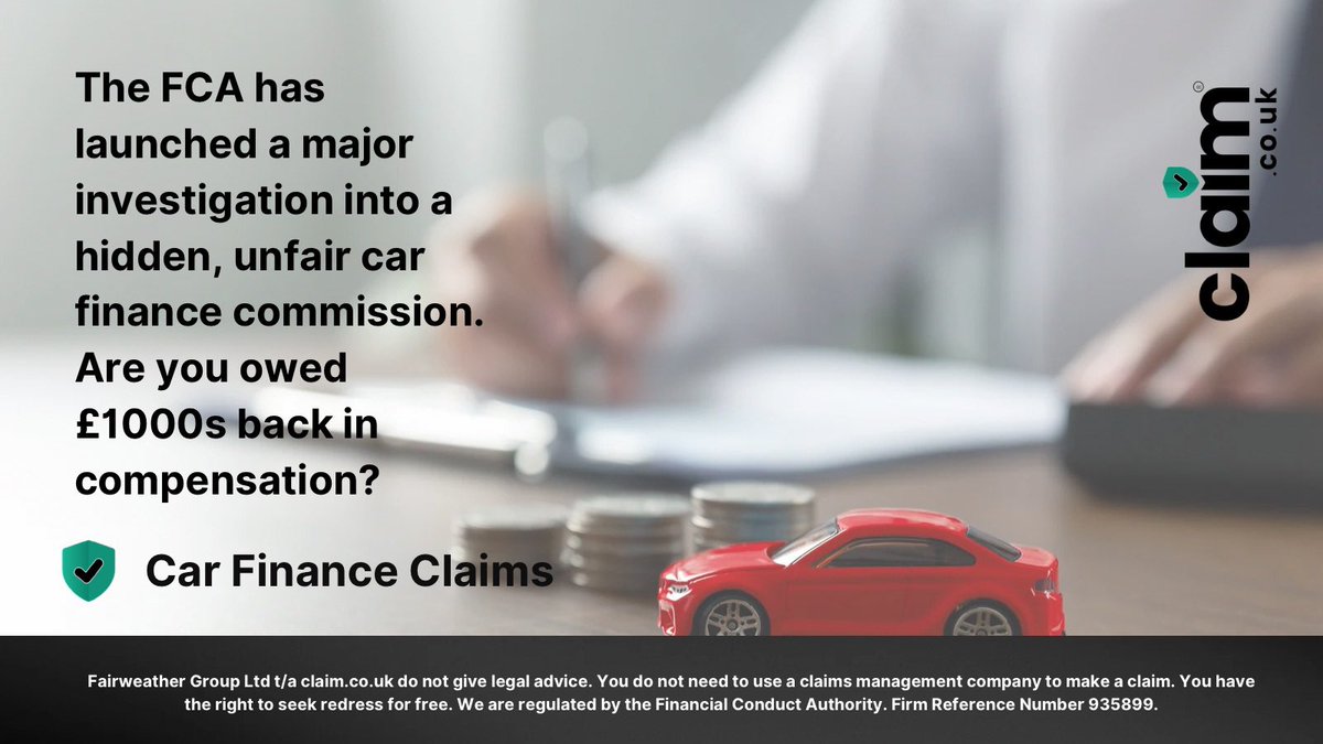 Did you buy a car, motorbike or van on PCP or Hire Purchase before 28th January 2021?⁠
⁠
If so, you could be due £1000s back in compensation.⁠
⁠
Visit us today at claim.co.uk⁠
⁠
⁠
⁠Fairweather Group Ltd t/a claim.co.uk do not give legal advice.