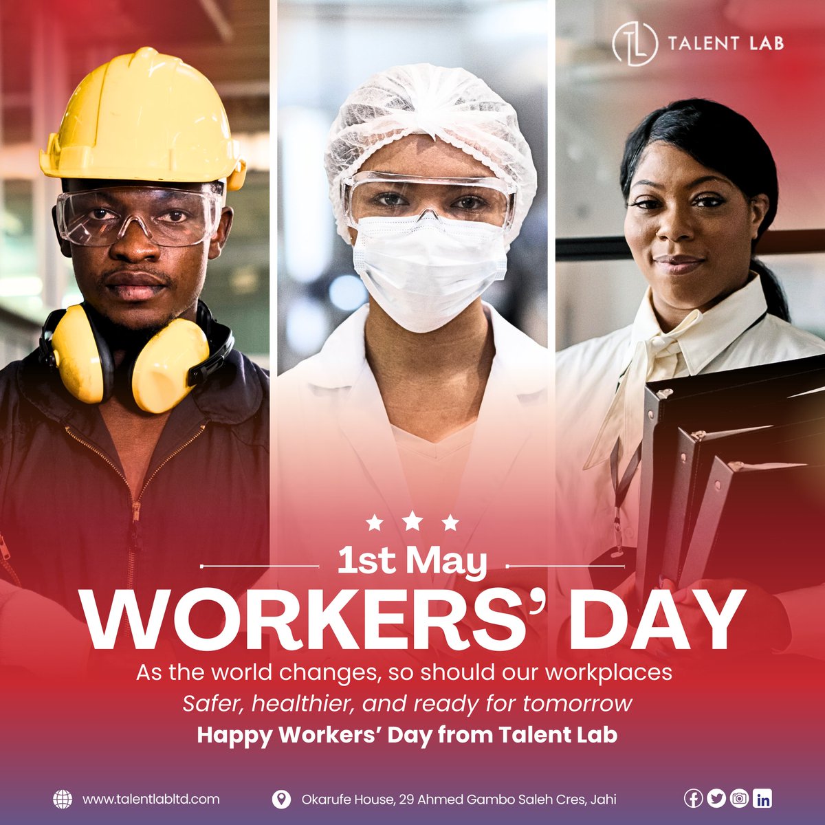 TalentLab_ng's tweet image. Safe teams. Healthier workspaces. Climate-smart HR.
This #WorkersDay, we’re doubling down on what really matters: people and the planet 🌍
#WorkersDay2024 #TalentLab