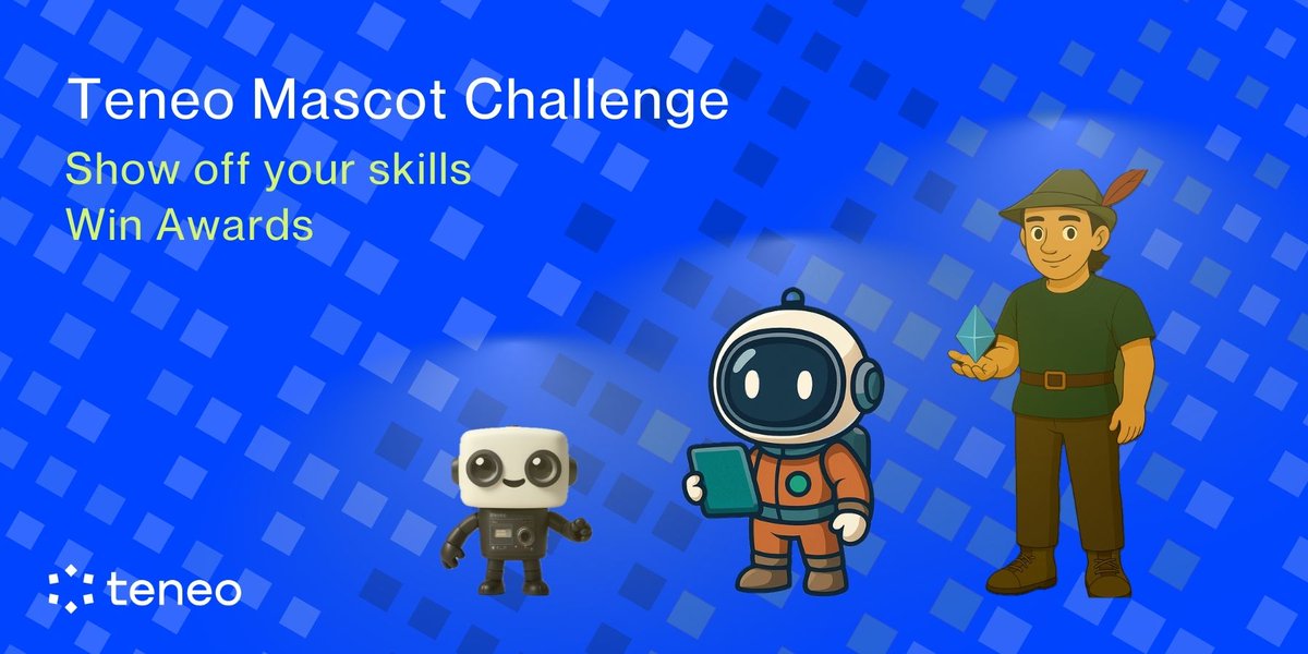 🎨 Teneo Mascot Competition is here! 🏆

We want YOU to design the next visual ambassador for Teneo! 🦸‍♂️🦸‍♀️

Create a mascot that reflects Teneo’s mission of empowering data ownership and decentralized intelligence. 🧠💡

Submit your designs in the Mascot Challenge channel on