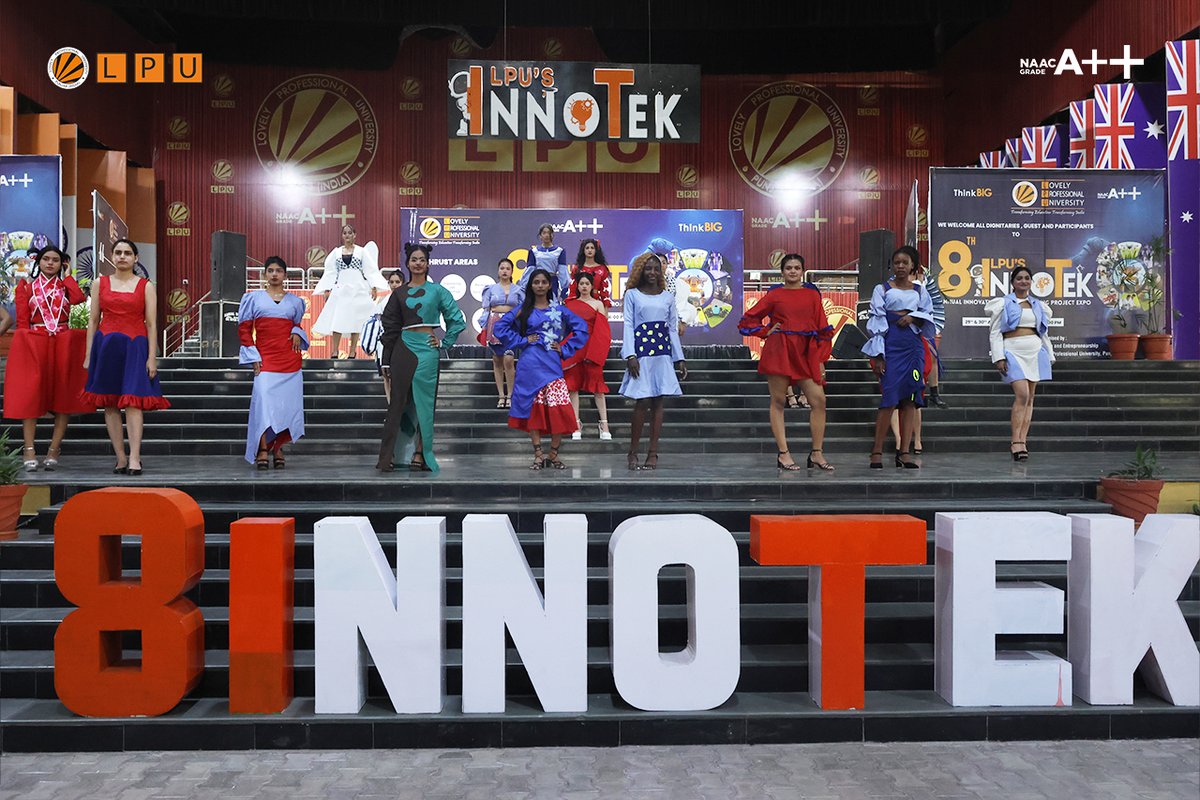 dsw_lpu's tweet image. 👗✨ Innovation hit the ramp at INNOTEK 2025!

From futuristic fabrics to cutting-edge style, LPU’s fashion show was a bold showcase of creativity and design brilliance. 💡🔥

#INNOTEK2025 #LPUFashionShow #FutureOfFashion #LPUMoments #InnovateInStyle