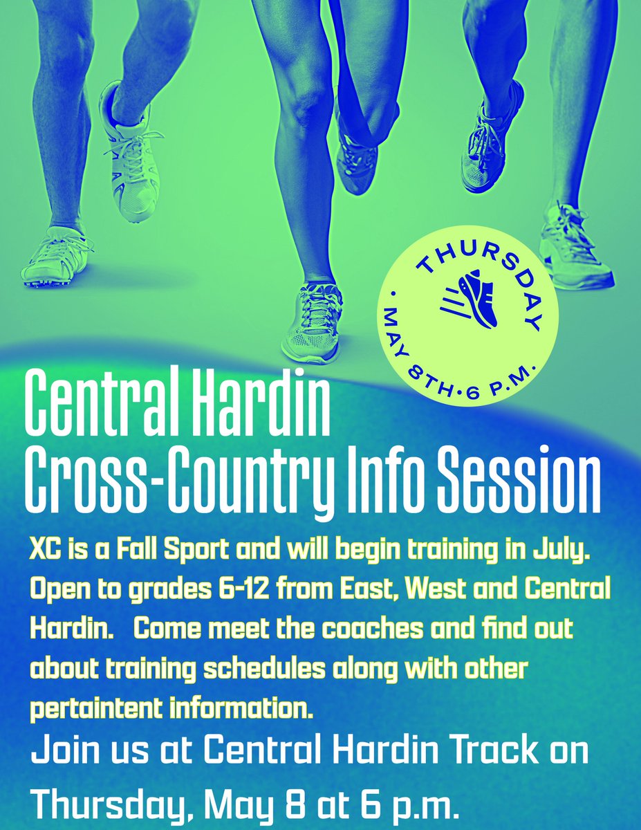 Reminder - May 8th - Cross-Country Meeting at CHHS Track - 6 p.m.