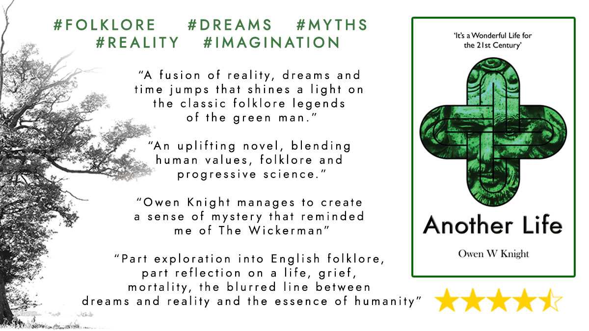 May Day; the Green Man awakens. Is he a force for good or evil?
Oliver regards his life as one of disappointment and failure. Haunted by the memory of a mysterious woman from 30 years ago, he embarks on a journey of grief, hope, myths &amp; legends where dreams &amp; truth merge. #MayDay