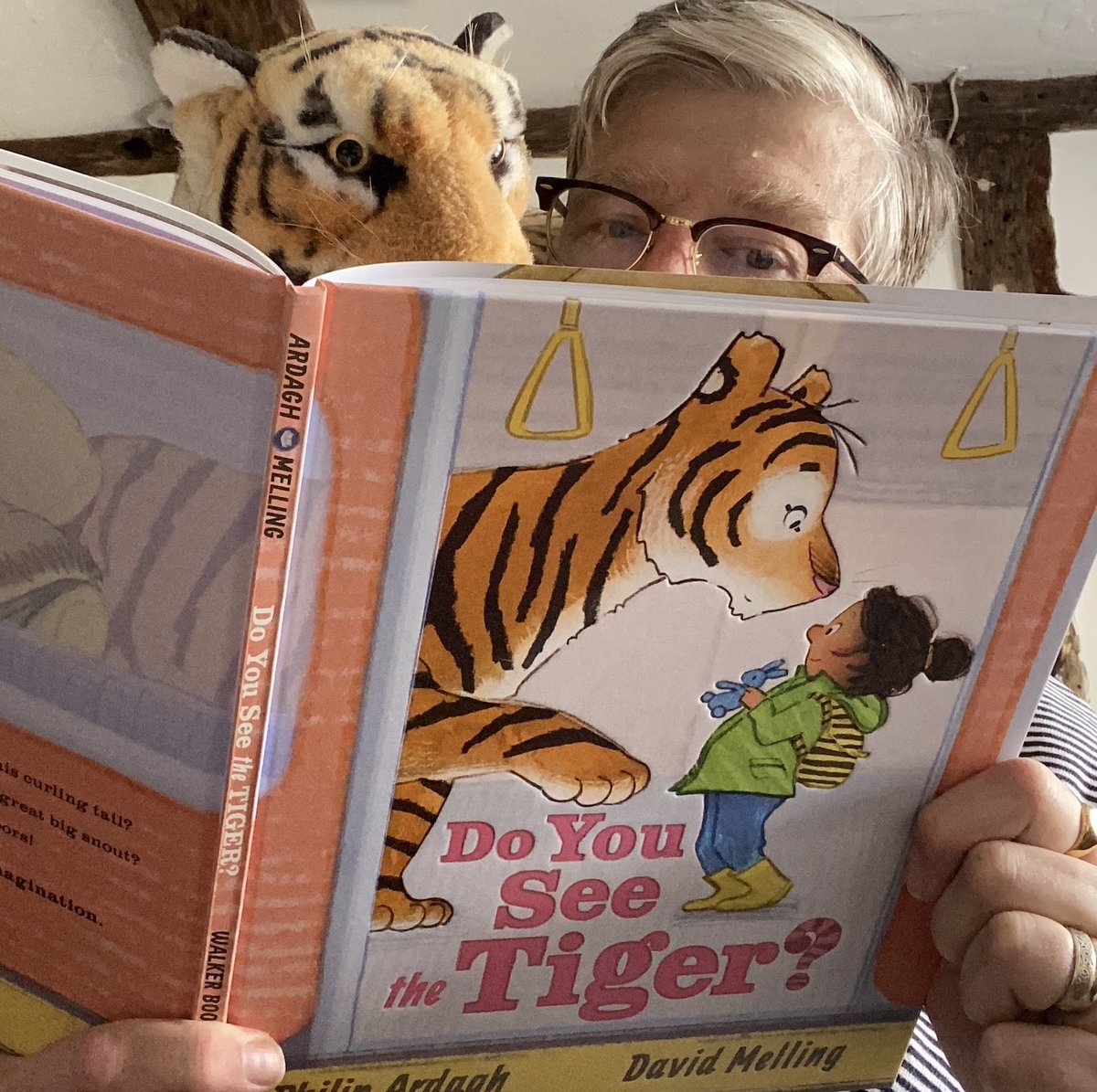Today's the day my DO YOU SEE THE TIGER? - illustrated by wonderful <a href="/DavidMelling1/">David Melling</a> - hits UK bookshop shelves. Ouch!  As with all <a href="/walkerpicbooks/">Walker Picture Books</a>, it has been pored over by experts... who declared it a rip-ROARING read. "It's certainly earned its stripes."