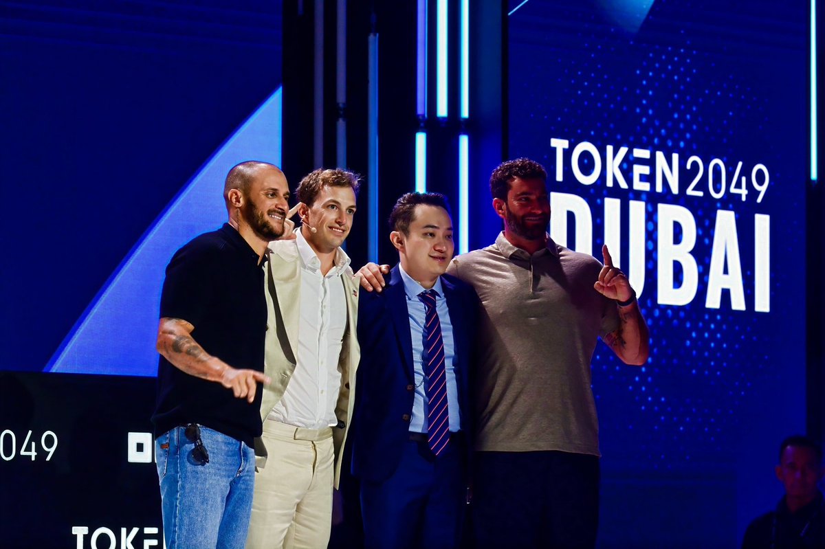 TRON DAO (@trondao) on Twitter photo .<a href="/justinsuntron/">H.E. Justin Sun 🍌</a>, <a href="/EricTrump/">Eric Trump</a> and <a href="/ZachWitkoff/">Zach Witkoff</a> joined together for a fireside chat at #TOKEN2049 Dubai. 🎙️
Did you catch the news? ⬇️
<a href="/worldlibertyfi/">WLFI</a>’s #USD1 will soon be natively integrated on #TRON. ⛓️ .<a href="/justinsuntron/">H.E. Justin Sun 🍌</a>, <a href="/EricTrump/">Eric Trump</a> and <a href="/ZachWitkoff/">Zach Witkoff</a> joined together for a fireside chat at #TOKEN2049 Dubai. 🎙️
Did you catch the news? ⬇️
<a href="/worldlibertyfi/">WLFI</a>’s #USD1 will soon be natively integrated on #TRON. ⛓️