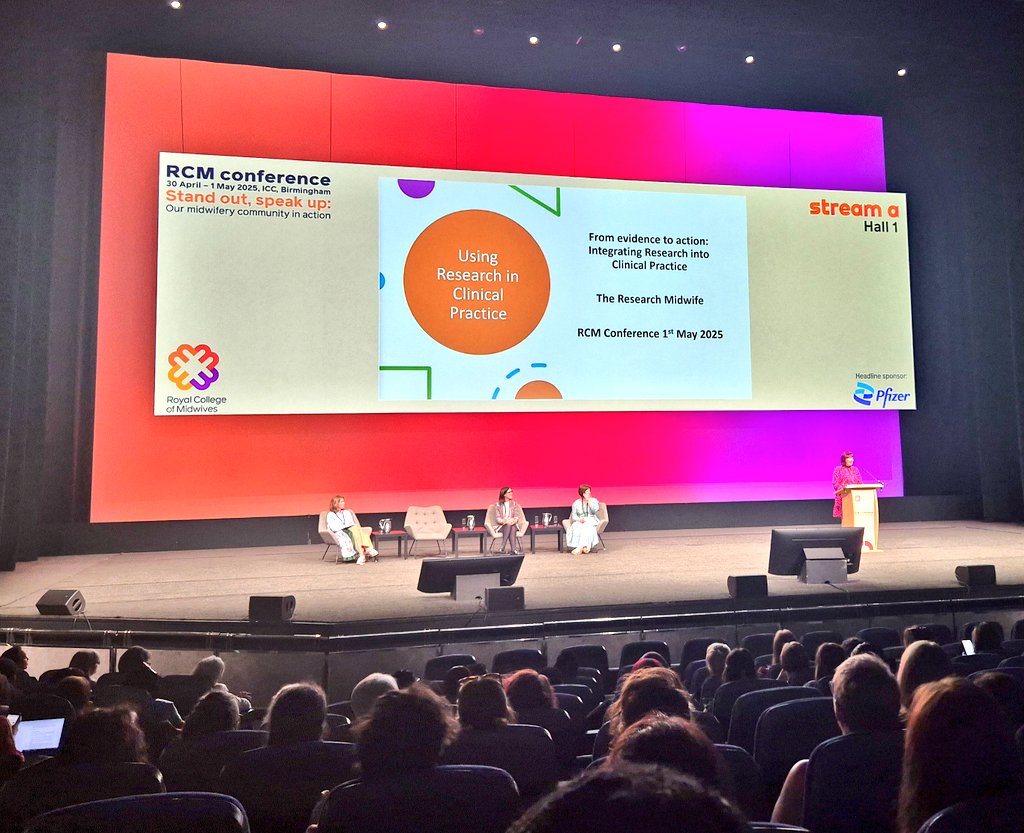 Amy Lewis MW (@amyreidnqm) on Twitter photo Excellent session on research and the role of a research midwife by <a href="/katrinajrigby/">Katrina Rigby</a>
De-bunking myths around the role and raising awareness that research should be of interest to every midwife! #RCMConf2025
<a href="/MidwivesRCM/">Royal College of Midwives 💙</a> #EvidenceBasedPractice Excellent session on research and the role of a research midwife by <a href="/katrinajrigby/">Katrina Rigby</a>
De-bunking myths around the role and raising awareness that research should be of interest to every midwife! #RCMConf2025
<a href="/MidwivesRCM/">Royal College of Midwives 💙</a> #EvidenceBasedPractice