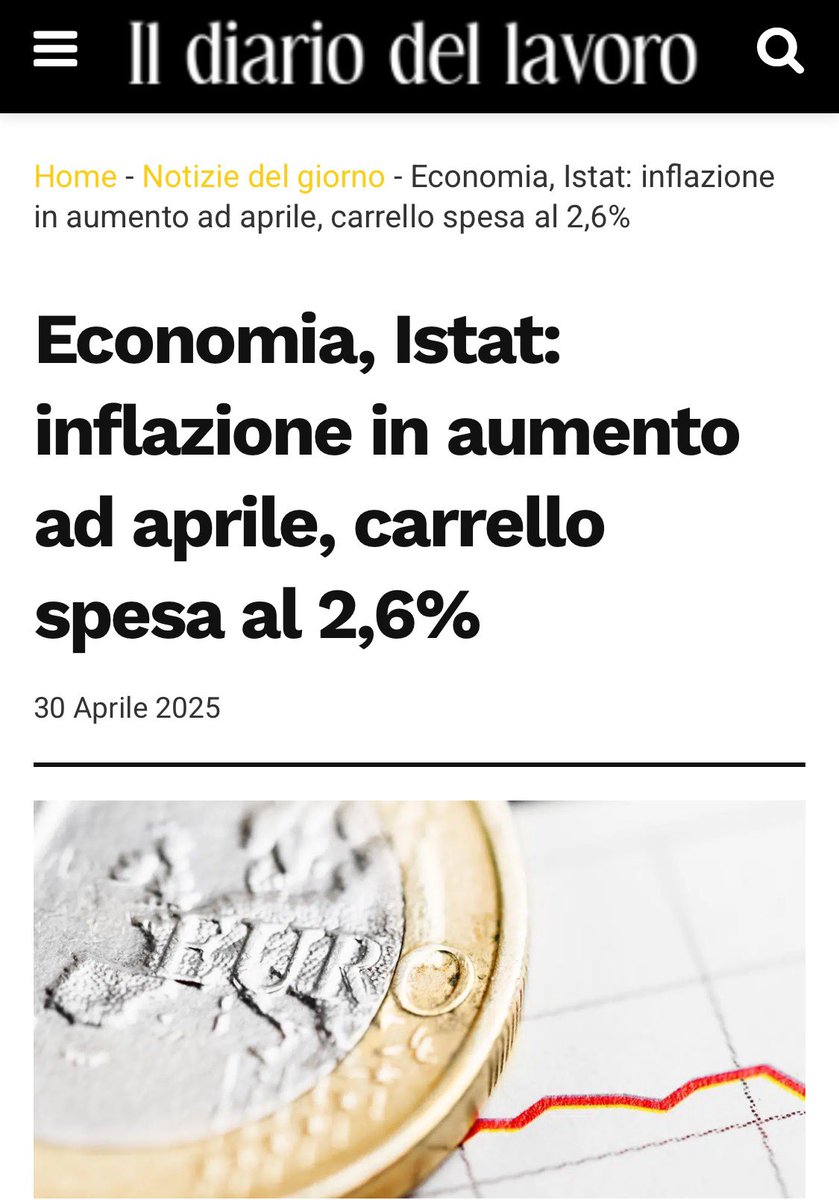 Frances99687883's tweet image. Buon #PrimoMaggio,sia mai,pure a quelli che la lotta oggi vanno a farla al supermercato col #carrello della #spesa aumentato dal +2,1% al +2,6% per alimentari,cura della casa e della persona #inflazione #Urso #governodellafuffa