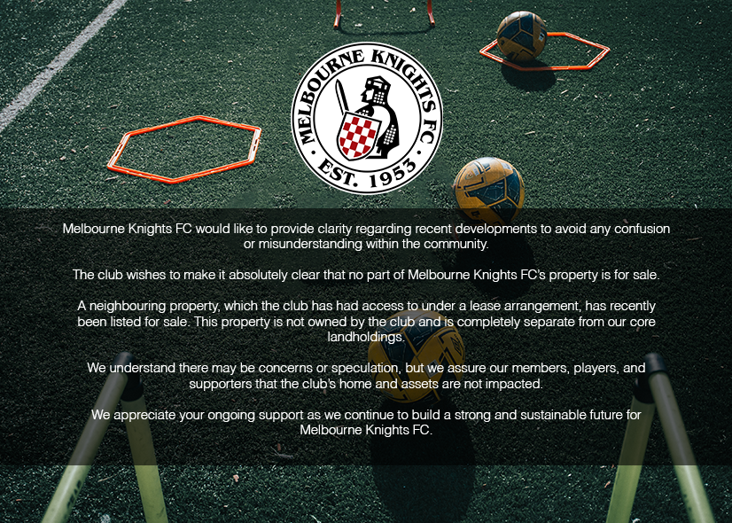 MelbKnights's tweet photo. Melbourne Knights FC would like to provide clarity regarding recent developments to avoid any confusion or misunderstanding within the community.

#mkfc https://t.co/PqHym1xecx